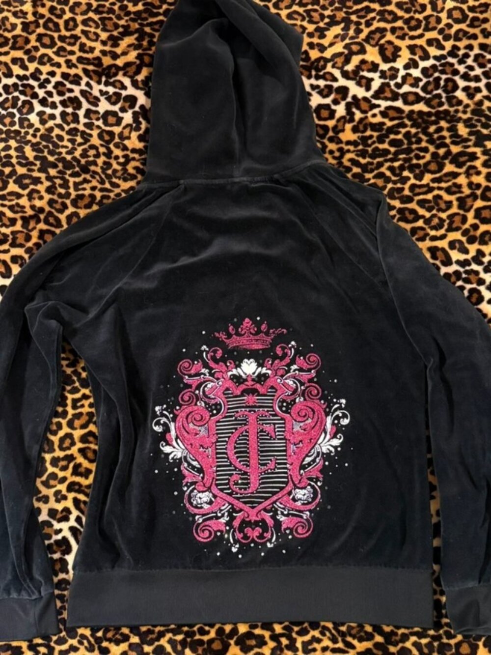Y2K Juicy Couture velour zip up